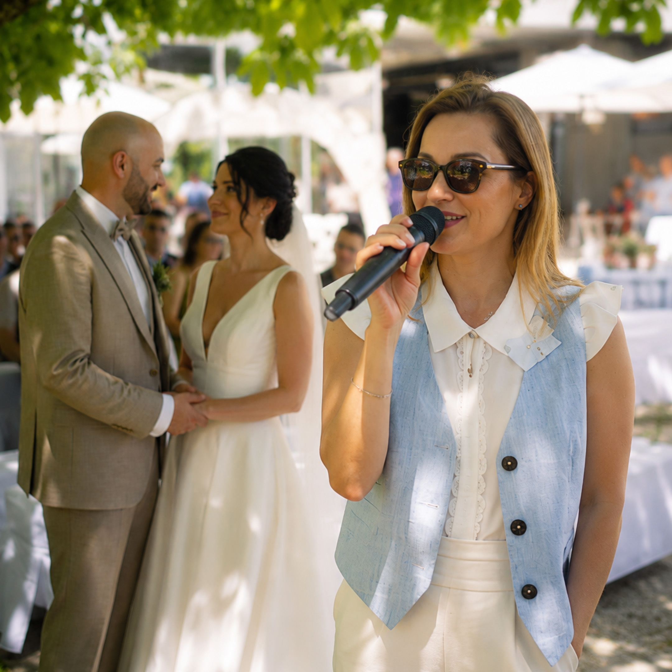 Sina Anastasia singt für ein Brautpaar bei der Hochzeit